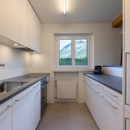 Cosy Facing Piz Rosatsch With Efireplace, Pool & Sauna Daire *