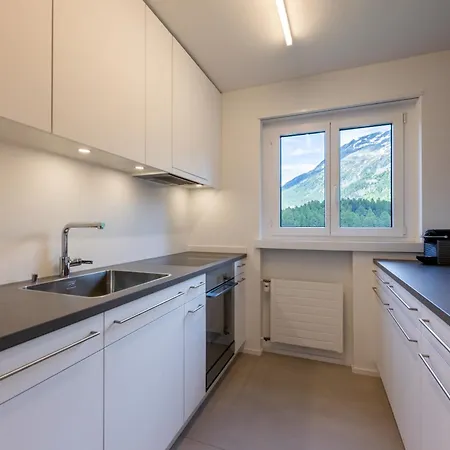 Daire Cosy Facing Piz Rosatsch With Efireplace, Pool & Sauna *
